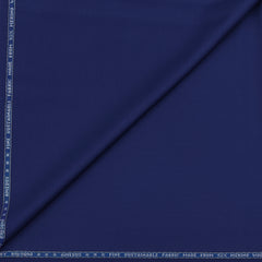 Suit Fabric Raymond Super Luxurious 52% Rich Wool Plain Color Berry Blue