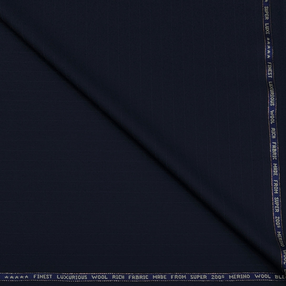 Suit Fabric Raymond Exotic Super 200s Count Luxurious 70% Rich Wool Lining Color Dark Blue