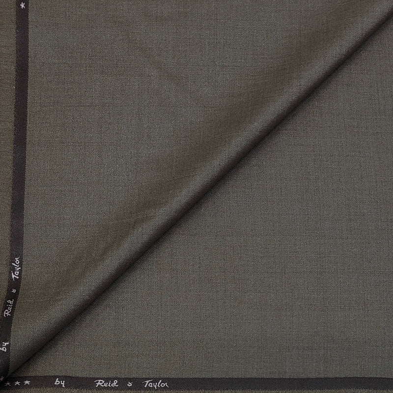 Trouser Fabric Reid & Taylor Poly Viscose Self Check Color Sable Brown