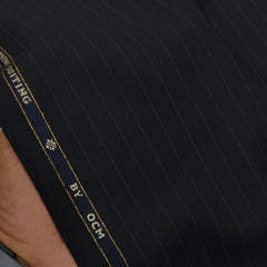 Trouser Fabric OCM Exotic Premium Super 130s Count 40% Merino Wool Lining Color Black