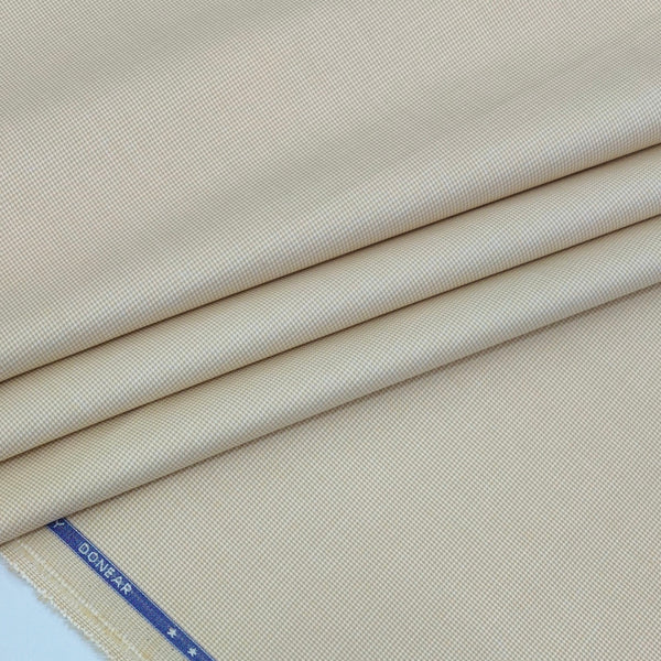 Shirt Fabric Donear Premium Giza Cotton Pin Check Colour Light Brown