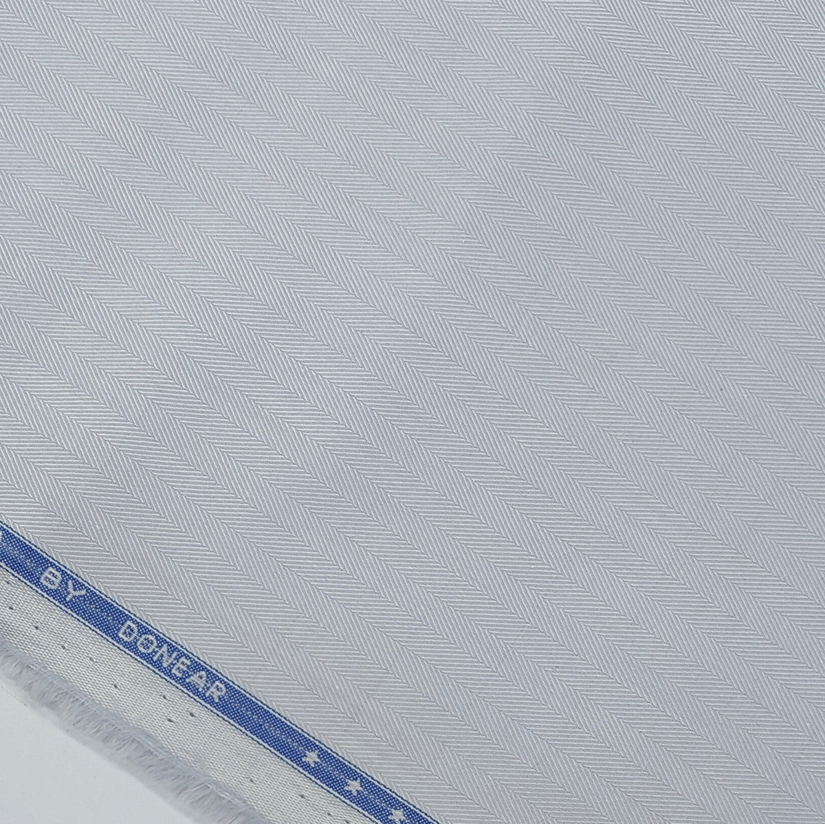 Shirt Fabric Donear LA Finish Premium Giza Cotton Herrinbone Colour Silver