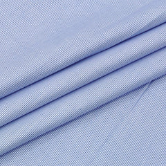 Shirt Fabric Arvind 100% Pure Cotton Micro Check Colour Blue