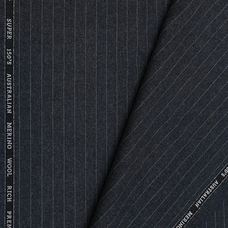 Tweed Blazer Fabric OCM 100% Premium Wool Lining Colour Dark Grey