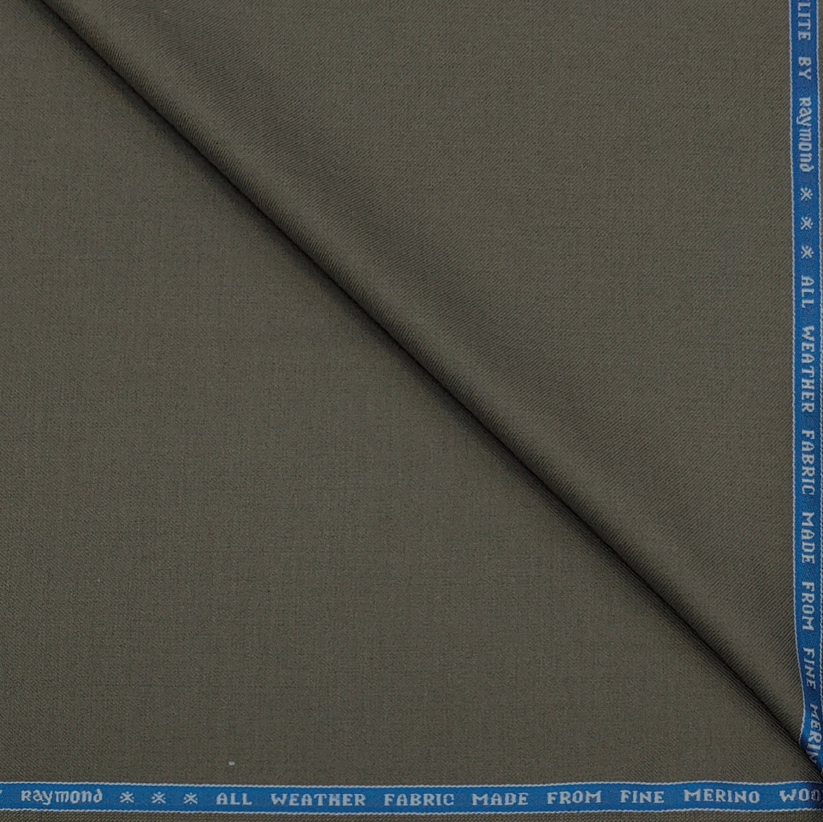 Trouser Fabric Raymond Wool Blended Plain Colour Walnut Brown
