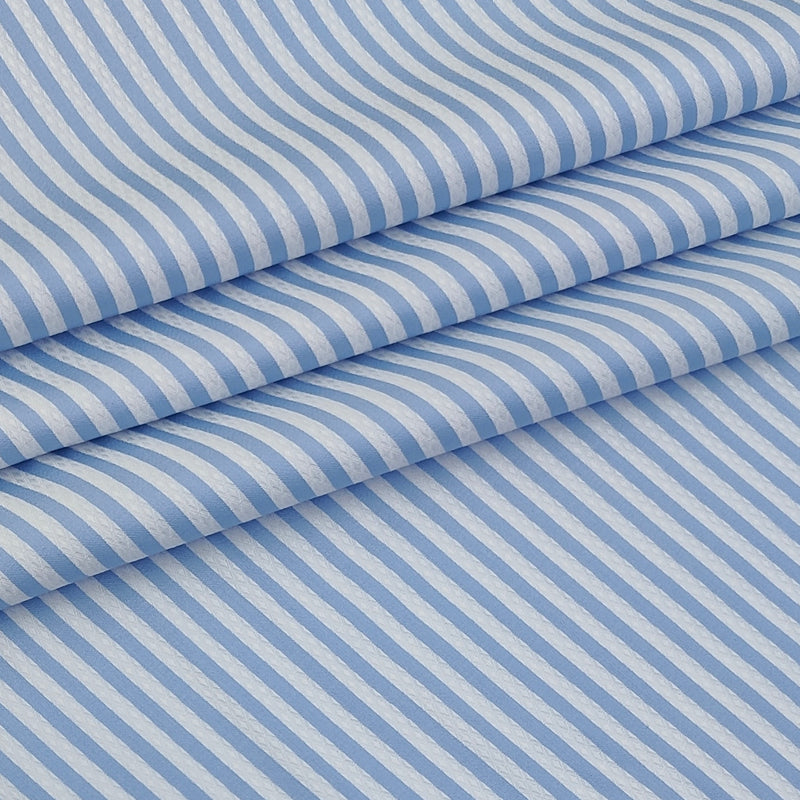 Shirt Fabric Soktas Finest 80s Giza Cotton Bengal Stripe With Dobby Colour Blue N White