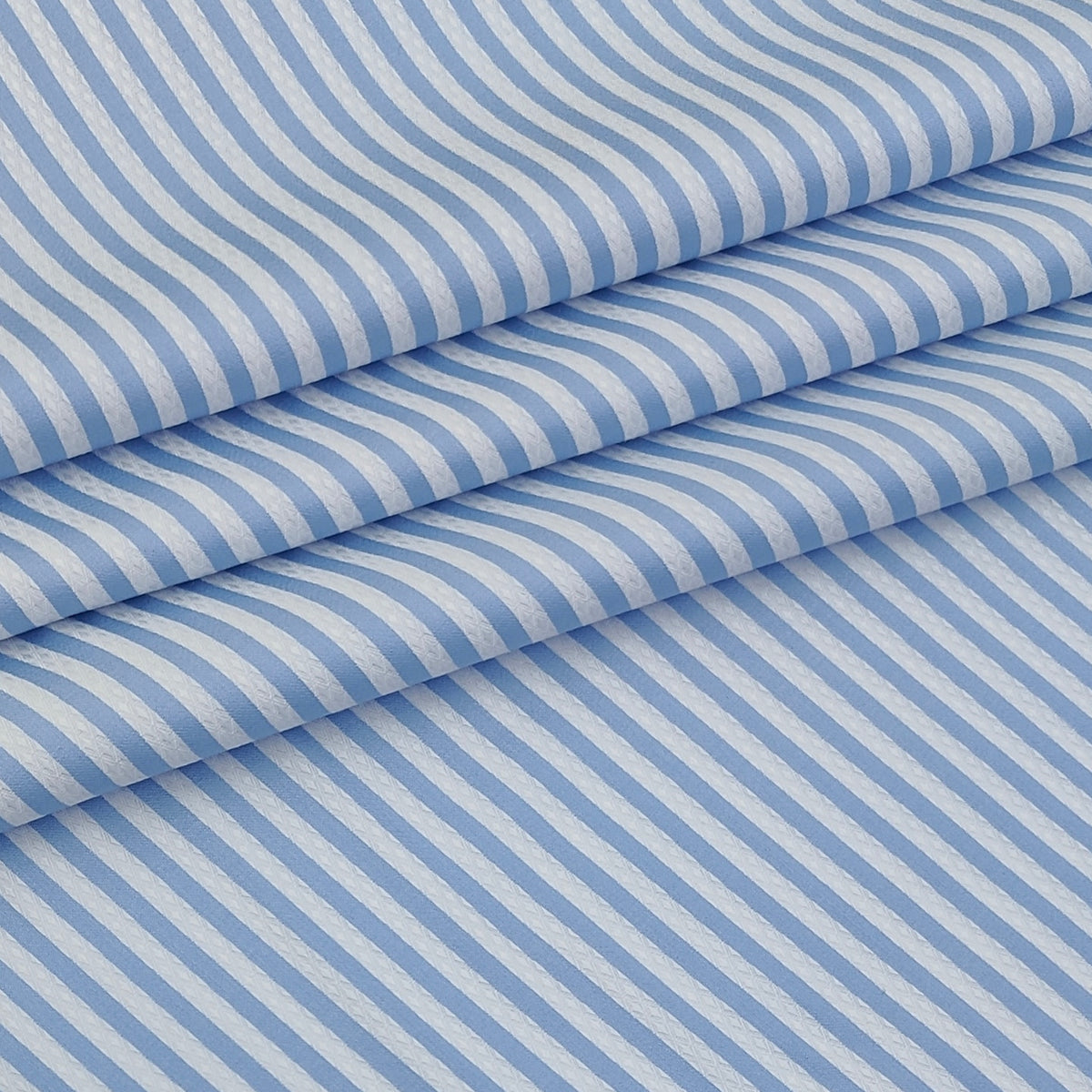Shirt Fabric Soktas Finest 80s Giza Cotton Bengal Stripe With Dobby Colour Blue N White