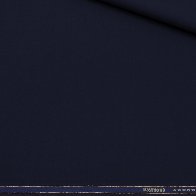 Suit Fabric Raymond Exotic Super 140s Luxurious 70% Rich Wool Plain Color Dark Blue