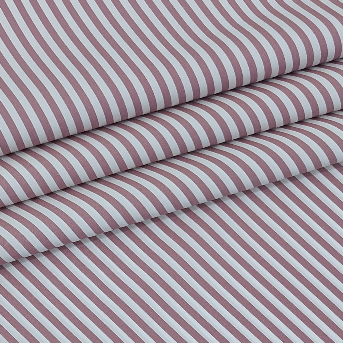 Shirt Fabric Soktas 140/2 Giza Cotton Bengal Stripe Colour Mauve N White