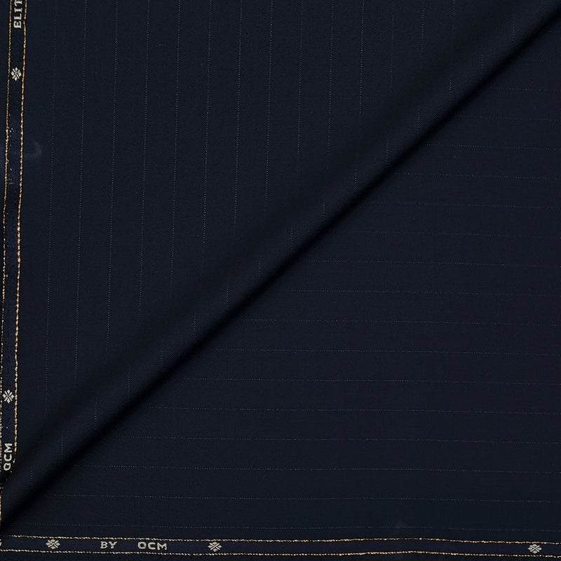Suit Fabric OCM Exotic Premium Super 130s Count 40% Merino Wool Lining Color Dark Blue