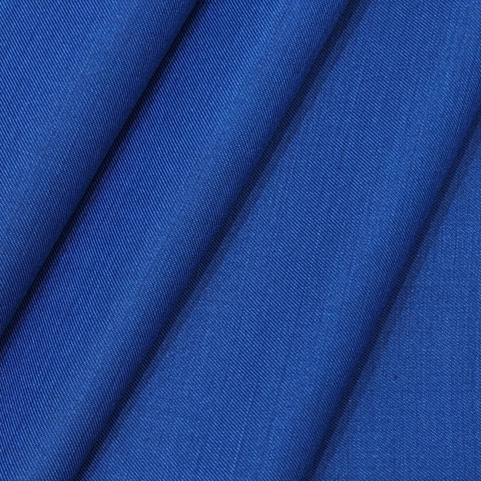 Siyaram Self Textured Royal Blue Blazer Fabric