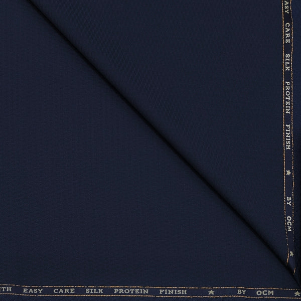 Trouser Fabric OCM Exotic Premium Super 110s Count 45% Merino Wool Dobby Color Berry Blue