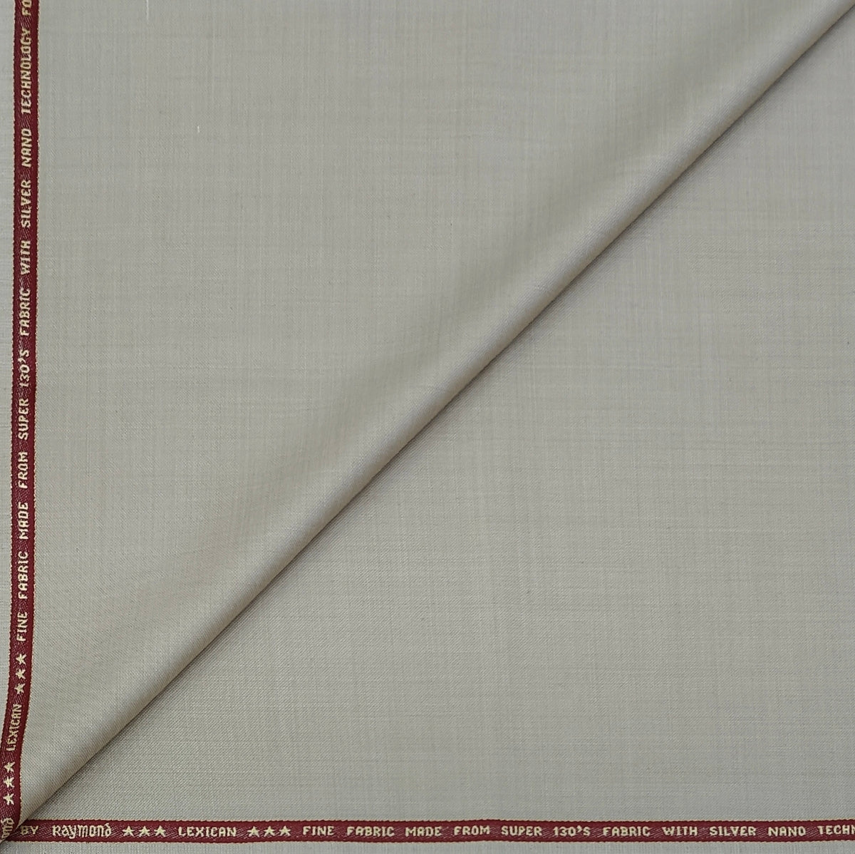 Suit Fabric Raymond Exotic Super 130s Count Luxurious 40% Rich Wool Slub Color Light Brown