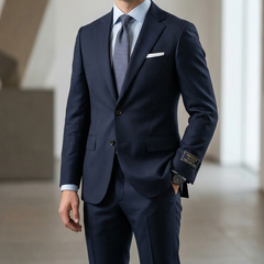 Suit Fabric Raymond Exotic Super 120s Count Luxurious 70% Rich Wool Micro Dobby Color Dark Blue