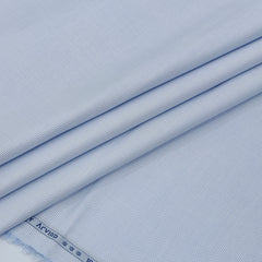 Shirt Fabric Arvind 100% Pure Cotton Micro Check Colour Powder Blue