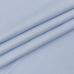 Shirt Fabric Arvind 100% Pure Cotton Micro Check Colour Powder Blue