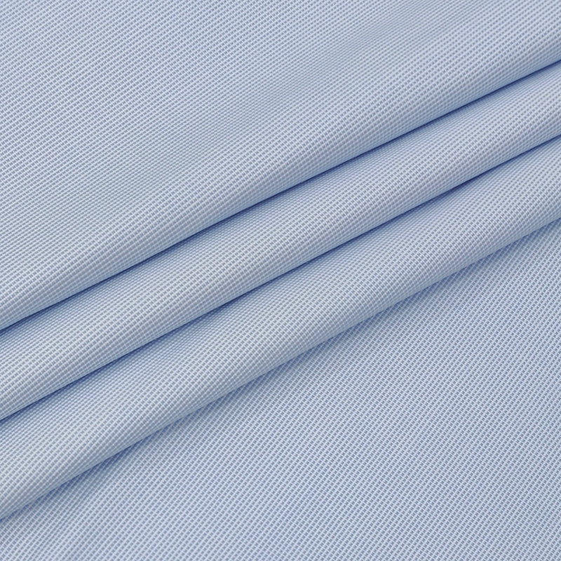 Shirt Fabric Arvind 100% Pure Cotton Micro Check Colour Powder Blue