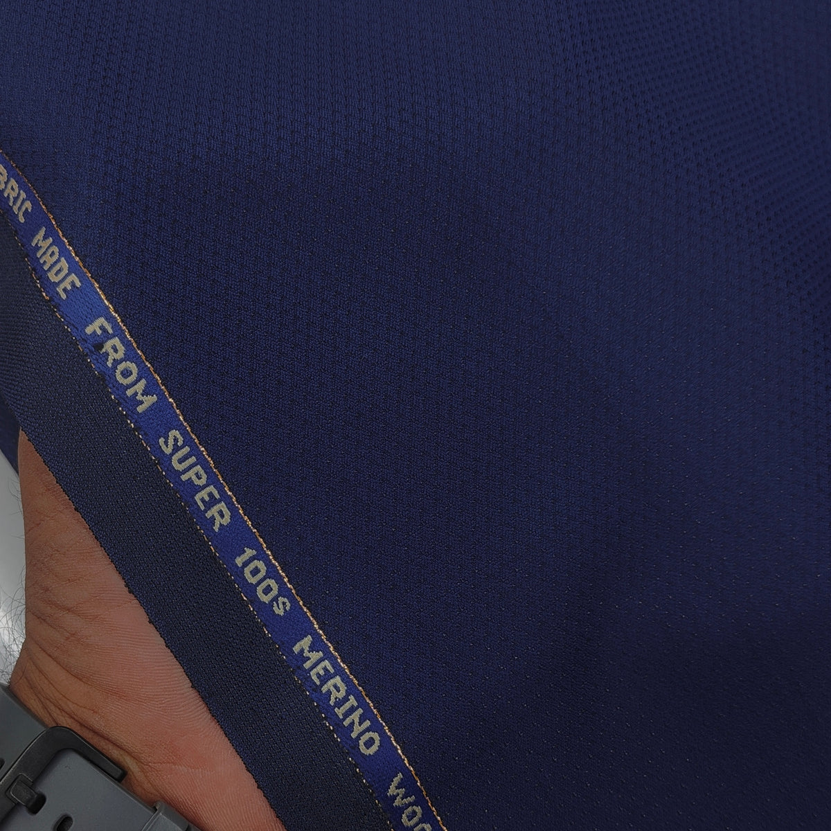 Suit Fabric Raymond Exotic Super 100s Count Luxurious 40% Rich Wool Dobby Color Midnight Blue