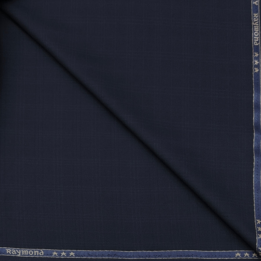 Blazer Fabric Raymond Poly Viscose Tartan Check Colour Dark Blue