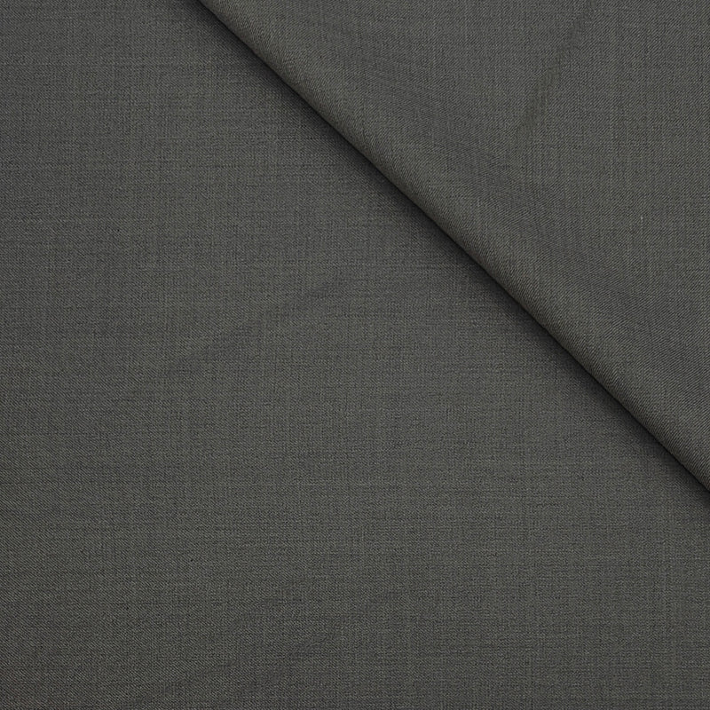 Suit Fabric Raymond Exotic Super 140s Count Luxurious 40% Rich Wool Plain Color Charcoal Dull Brown