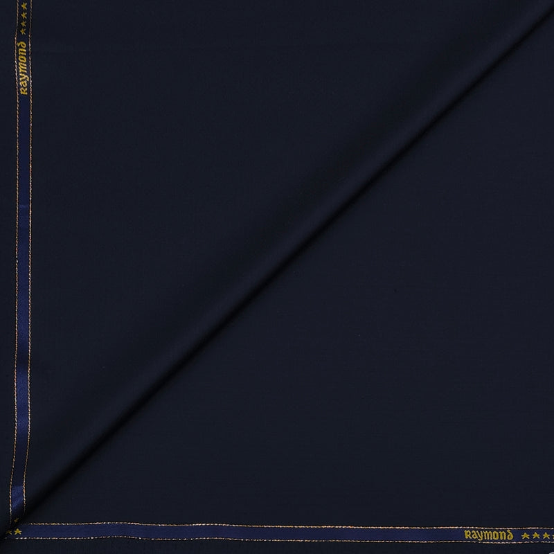 Suit Fabric Raymond Exotic Super 200s Count Luxurious 70% Rich Wool Self Dotted Color Dark Space Blue