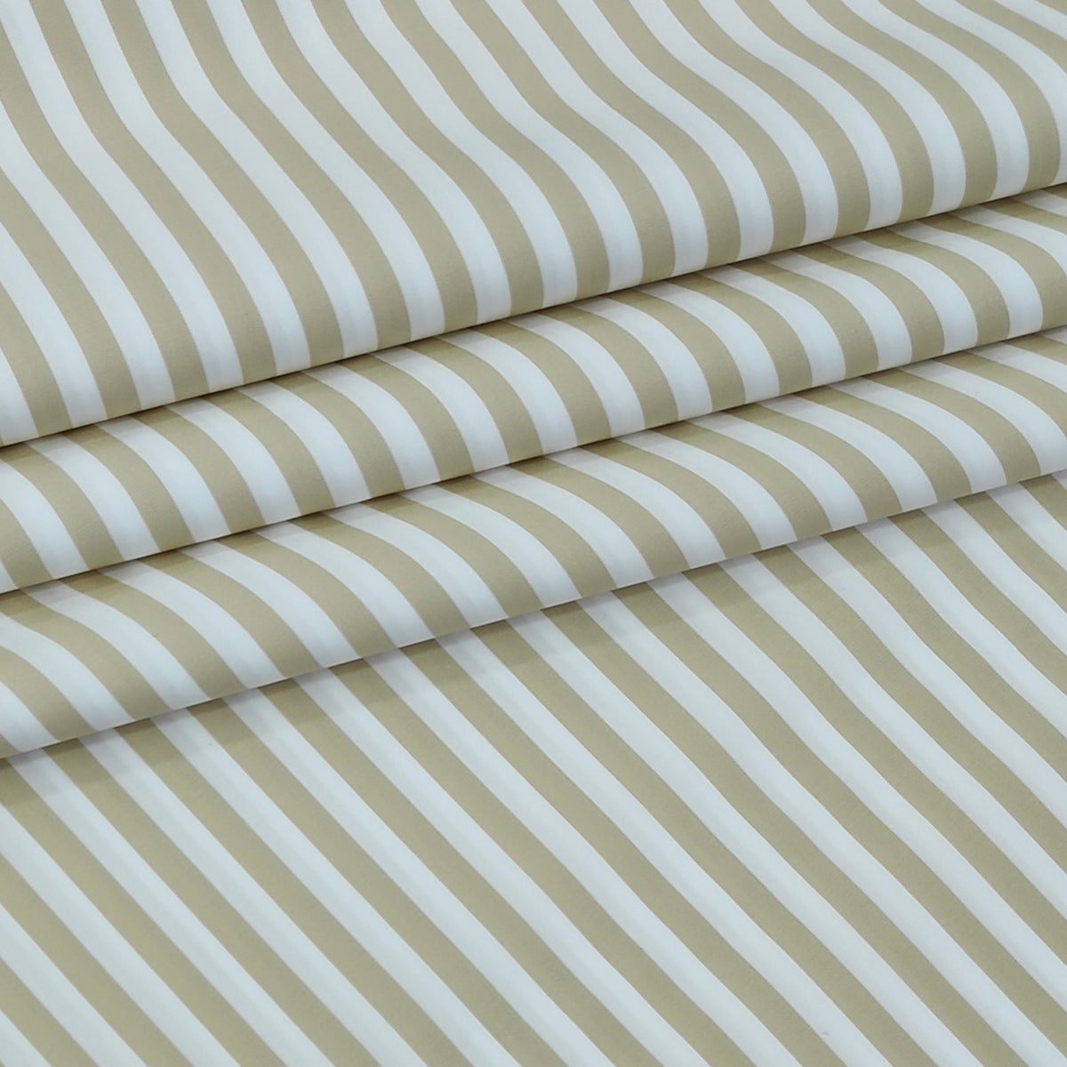 Shirt Fabric Soktas 140/2 Giza Cotton Bengal Stripe Colour Beige N White