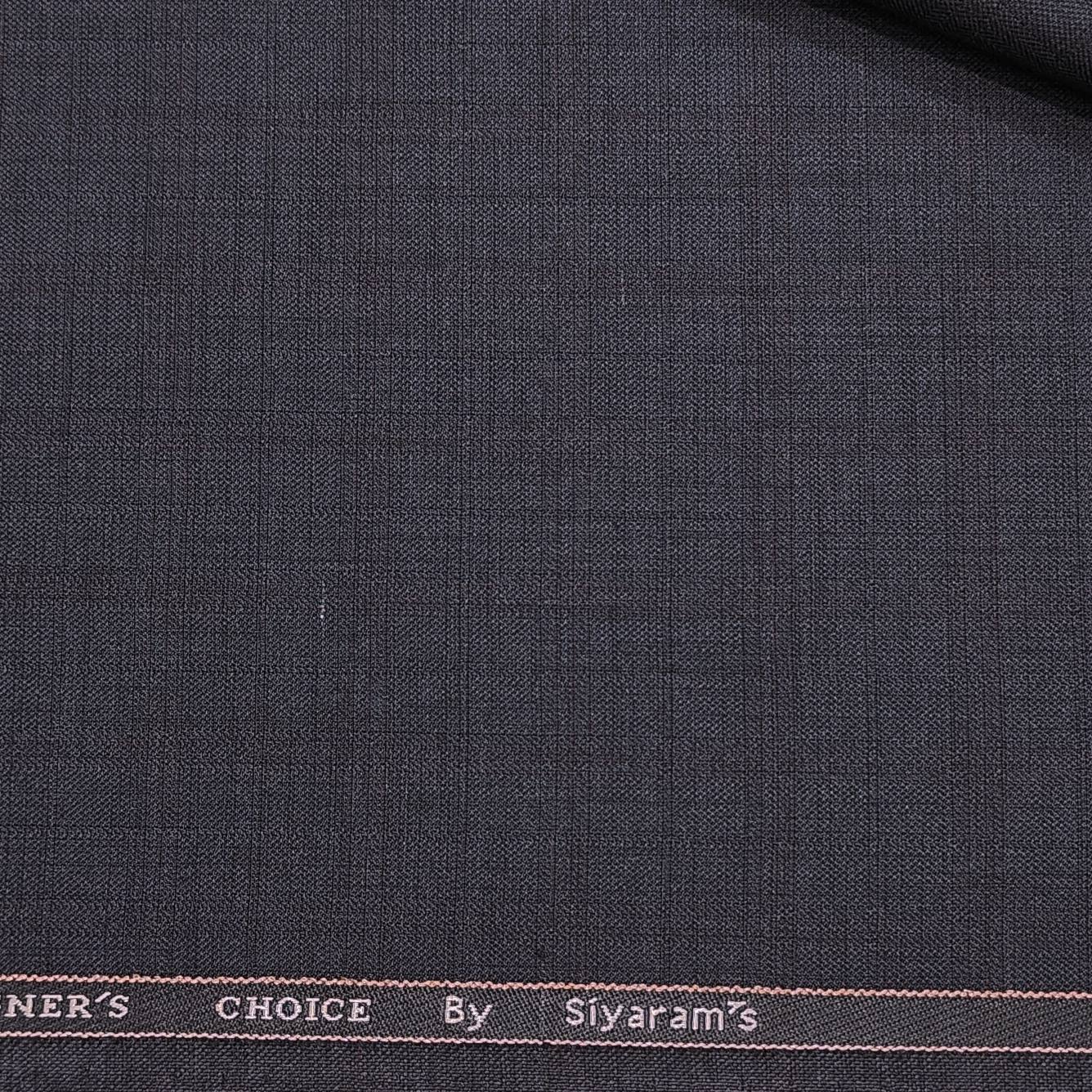 Siyaram Premium Gray Self Check Blazer Fabric