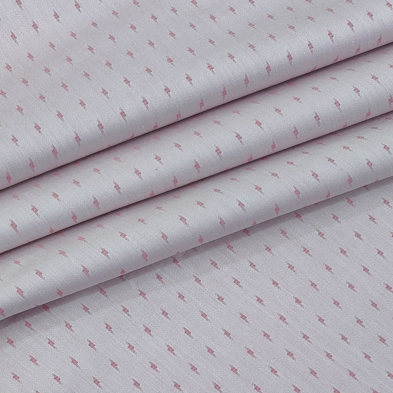 Shirt Fabric Arvind 100% Pure Cotton Dobby Colour Dusty Pink