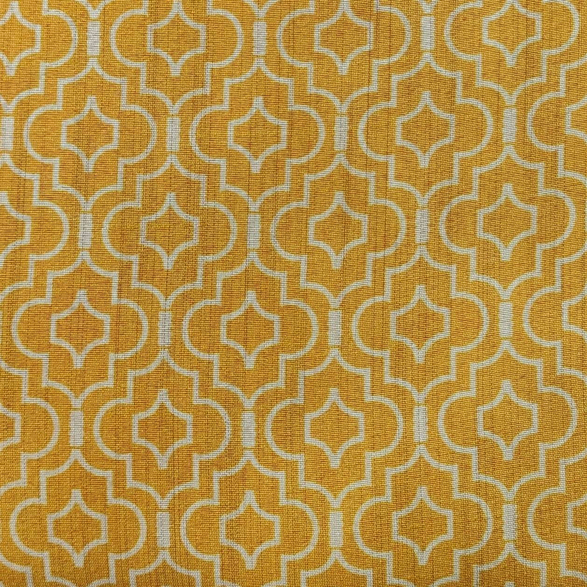 ManTire Men's Designer Silk Digital Printed Kurta Fabric Colour Golden Poppy Yellow