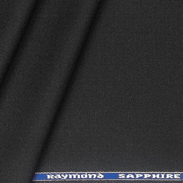 Raymond Sapphire Terry wool Matti Plain Trouser Fabric Color Black