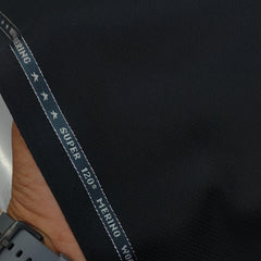 Raymond Exotic Premium Super 120s Count 30% wool Self Dotted Suiting Fabric Colour Charcoal Black