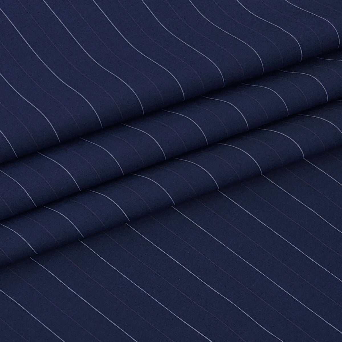 Shirt Fabric Donear Premium 100% Pure Cotton Fine Stripes Colour Dark Space Blue