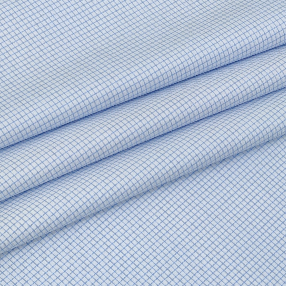 Shirt Fabric Donear LA Finish Premium Giza Cotton Pin Check Colour Blue N White