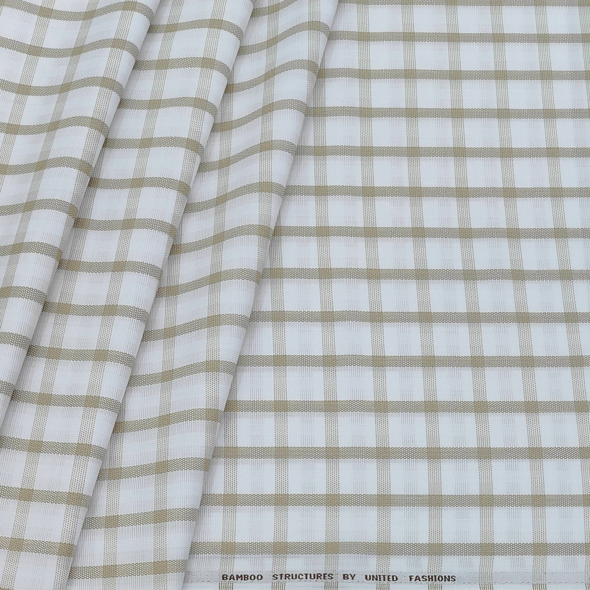Combo Siyaram Space Blue Trouser Fabric And Mantire Poly Cotton Broad Check Brown N White Shirt Fabric