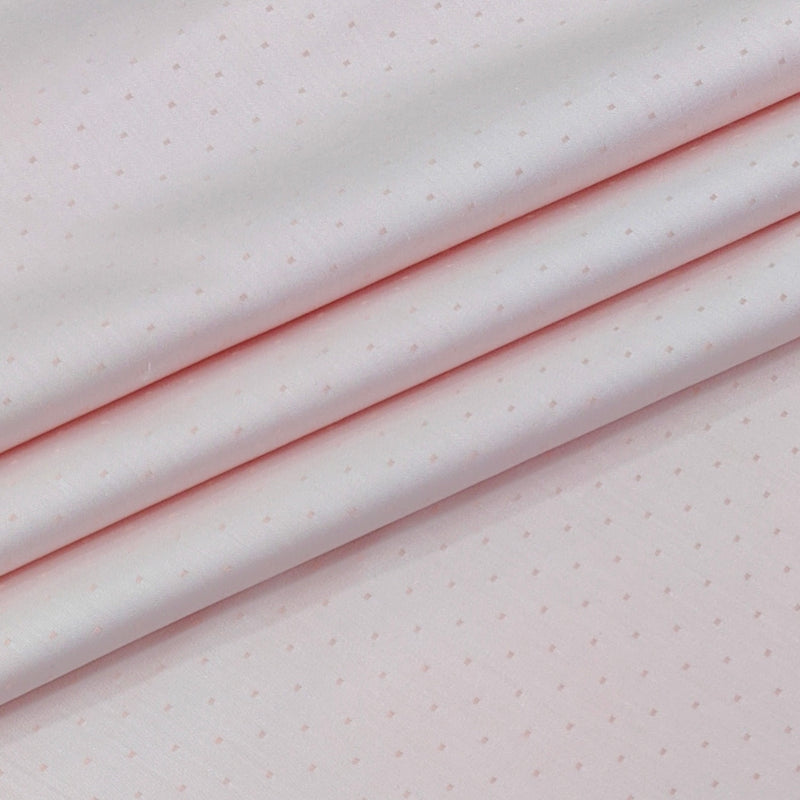 Shirt Fabric Arvind 100% Pure Cotton Dobby Colour Baby Pink
