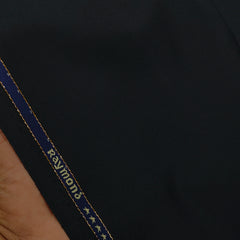 Suit Fabric Raymond Exotic Super 140s Count Luxurious 52% Rich Wool Plain Color Dull Black