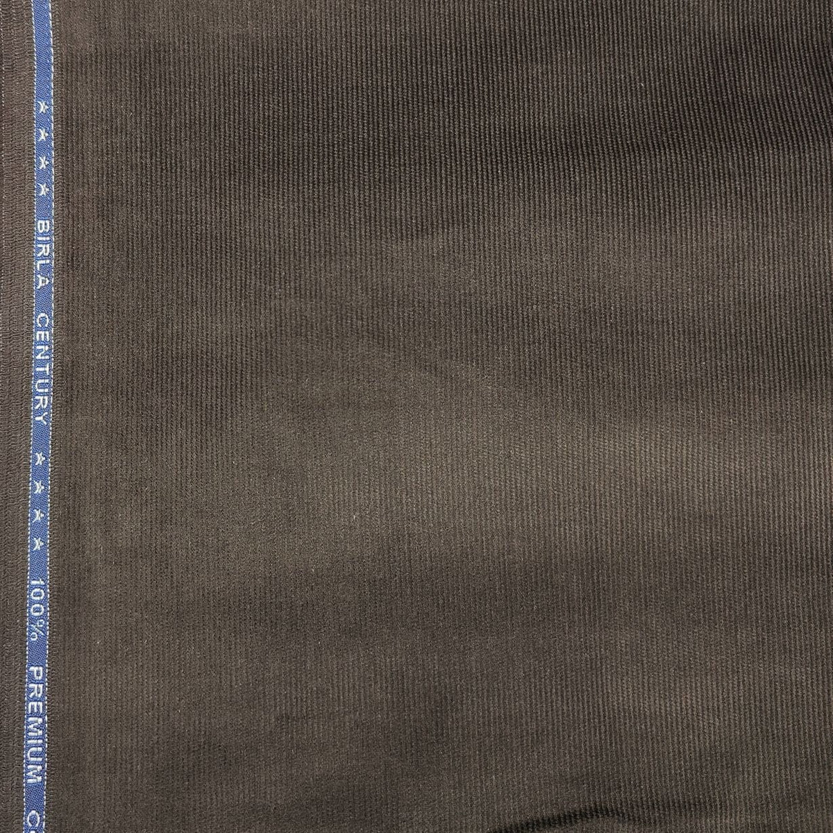 Birla Century Men's Cotton Corduroy Stretchable Trouser Fabric (Colour Dark Brown)