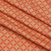Mantire Special Wrinkle Free Digital Printed Shirt Fabric Colour Orangish yellow