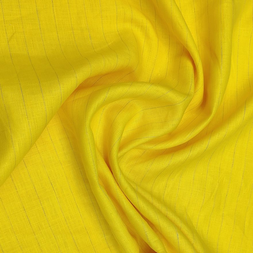 Raymond 100% linen Lining Shirt Fabric Colour Yellow