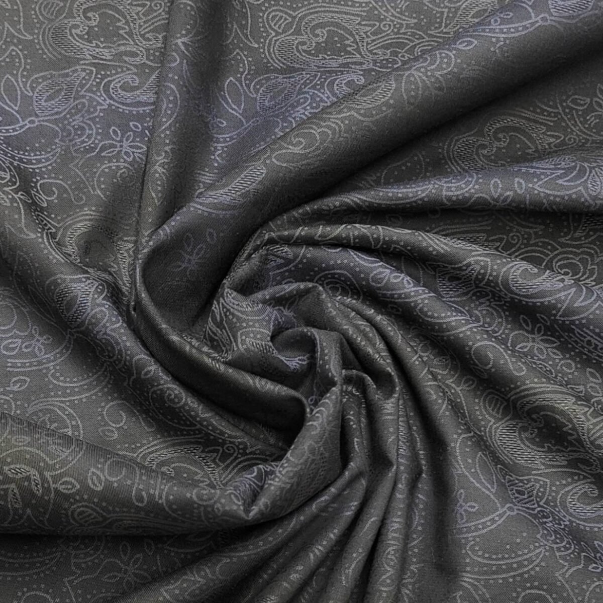 soktas prermium jacquard shirt fabric dark grey shaded