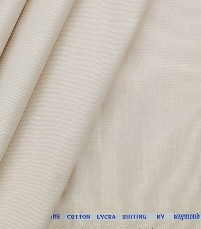 Raymond Cream Pure Cotton Trouser Fabric
