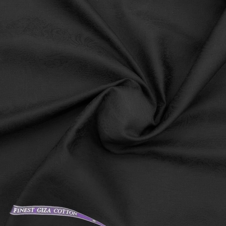 soktas black fine jacquard shirt fabric collection