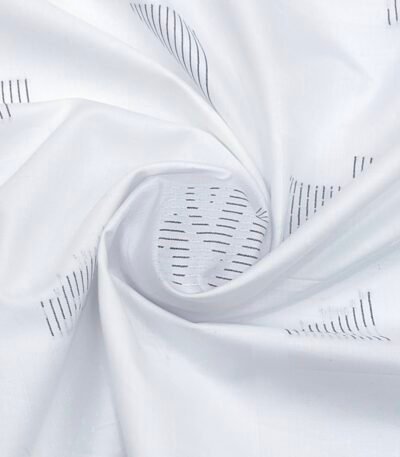 soktas white n grey jacquard shirt fabric