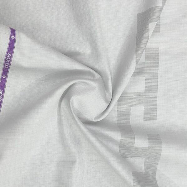 soktas plain side patti light grey shirt fabric
