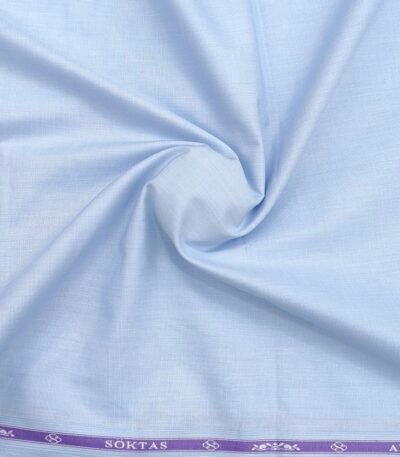soktas plain ice blue premium fill a fill shirt fabric