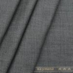 Raymond Self Check Dark Grey mens pant fabric