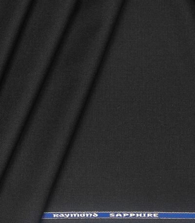 Raymond sapphire matti black terry wool trouser fabric