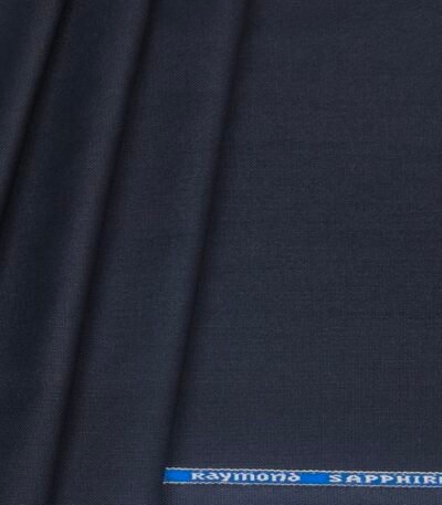Raymond sapphire navy blue trouser fabric terry wool