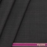 Raymond terrywool premium dark coffee check trouser fabric