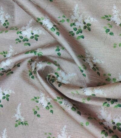 Mantire premium silk fabric floral Green kurta for men
